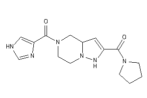 Image of [5-(1H-imidazole-4-carbonyl)-3a,4,6,7-tetrahydro-1H-pyrazolo[1,5-a]pyrazin-2-yl]-pyrrolidino-methanone