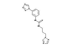1-[3-(tetrazol-1-yl)phenyl]-3-[3-(1,2,4-triazol-1-yl)propyl]urea