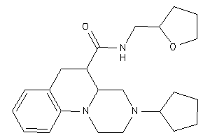 3-cyclopentyl-N-(tetrahydrofurfuryl)-1,2,4,4a,5,6-hexahydropyrazino[1,2-a]quinoline-5-carboxamide