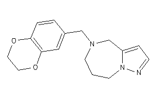 Image of 5-(2,3-dihydro-1,4-benzodioxin-6-ylmethyl)-4,6,7,8-tetrahydropyrazolo[1,5-a][1,4]diazepine