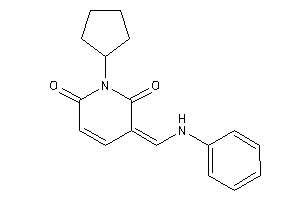 3-(anilinomethylene)-1-cyclopentyl-pyridine-2,6-quinone