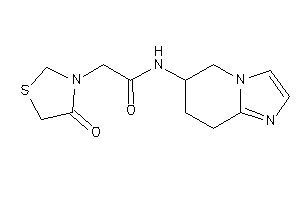 2-(4-ketothiazolidin-3-yl)-N-(5,6,7,8-tetrahydroimidazo[1,2-a]pyridin-6-yl)acetamide
