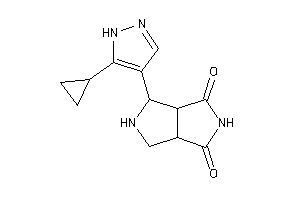 4-(5-cyclopropyl-1H-pyrazol-4-yl)-4,5,6,6a-tetrahydro-3aH-pyrrolo[3,4-c]pyrrole-1,3-quinone