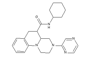 Image of N-cyclohexyl-3-pyrazin-2-yl-1,2,4,4a,5,6-hexahydropyrazino[1,2-a]quinoline-5-carboxamide