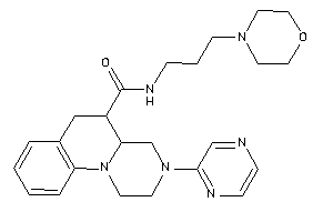 N-(3-morpholinopropyl)-3-pyrazin-2-yl-1,2,4,4a,5,6-hexahydropyrazino[1,2-a]quinoline-5-carboxamide