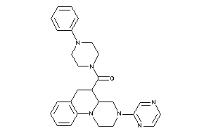 (4-phenylpiperazino)-(3-pyrazin-2-yl-1,2,4,4a,5,6-hexahydropyrazino[1,2-a]quinolin-5-yl)methanone