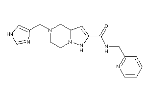 Image of 5-(1H-imidazol-4-ylmethyl)-N-(2-pyridylmethyl)-3a,4,6,7-tetrahydro-1H-pyrazolo[1,5-a]pyrazine-2-carboxamide