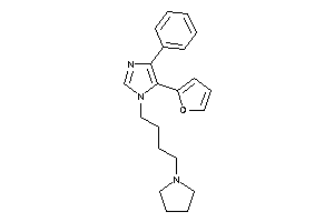 5-(2-furyl)-4-phenyl-1-(4-pyrrolidinobutyl)imidazole