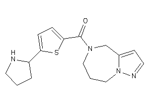 (5-pyrrolidin-2-yl-2-thienyl)-(4,6,7,8-tetrahydropyrazolo[1,5-a][1,4]diazepin-5-yl)methanone