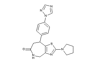 Image of 2-pyrrolidino-8-[4-(1,2,4-triazol-1-yl)phenyl]-4,5,7,8-tetrahydrothiazolo[4,5-c]azepin-6-one