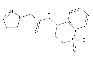 Image of N-(1,1-diketo-3,4-dihydro-2H-thiochromen-4-yl)-2-pyrazol-1-yl-acetamide