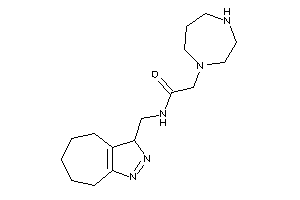 2-(1,4-diazepan-1-yl)-N-(3,4,5,6,7,8-hexahydrocyclohepta[c]pyrazol-3-ylmethyl)acetamide
