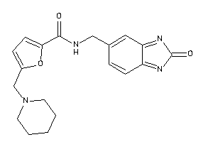 Image of N-[(2-ketobenzimidazol-5-yl)methyl]-5-(piperidinomethyl)-2-furamide