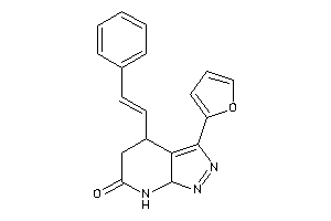 3-(2-furyl)-4-styryl-4,5,7,7a-tetrahydropyrazolo[3,4-b]pyridin-6-one