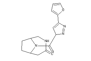 9-[5-(2-furyl)-3H-pyrazole-3-carbonyl]-4,9-diazabicyclo[4.2.1]nonan-3-one