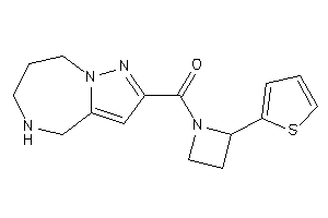 Image of 5,6,7,8-tetrahydro-4H-pyrazolo[1,5-a][1,4]diazepin-2-yl-[2-(2-thienyl)azetidin-1-yl]methanone