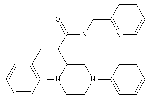 3-phenyl-N-(2-pyridylmethyl)-1,2,4,4a,5,6-hexahydropyrazino[1,2-a]quinoline-5-carboxamide