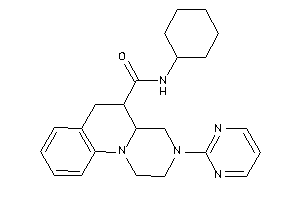 N-cyclohexyl-3-(2-pyrimidyl)-1,2,4,4a,5,6-hexahydropyrazino[1,2-a]quinoline-5-carboxamide