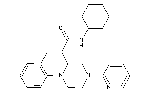 Image of N-cyclohexyl-3-(2-pyridyl)-1,2,4,4a,5,6-hexahydropyrazino[1,2-a]quinoline-5-carboxamide