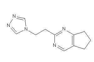 2-[2-(1,2,4-triazol-4-yl)ethyl]-6,7-dihydro-5H-cyclopenta[d]pyrimidine