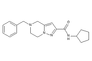 5-benzyl-N-cyclopentyl-6,7-dihydro-4H-pyrazolo[1,5-a]pyrazine-2-carboxamide