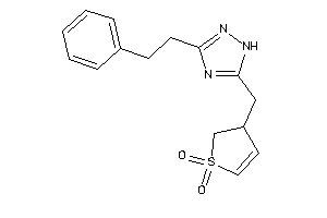 3-[(3-phenethyl-1H-1,2,4-triazol-5-yl)methyl]-2,3-dihydrothiophene 1,1-dioxide