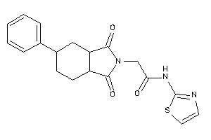 Image of 2-(1,3-diketo-5-phenyl-3a,4,5,6,7,7a-hexahydroisoindol-2-yl)-N-thiazol-2-yl-acetamide