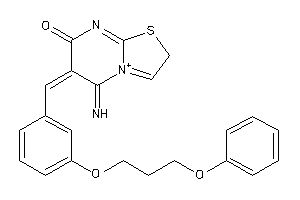 5-imino-6-[3-(3-phenoxypropoxy)benzylidene]-2H-thiazolo[3,2-a]pyrimidin-4-ium-7-one
