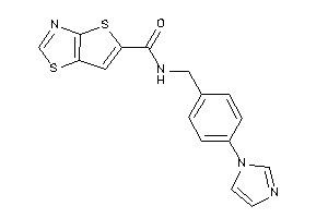 Image of N-(4-imidazol-1-ylbenzyl)thieno[2,3-d]thiazole-5-carboxamide