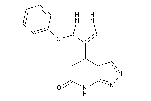 Image of 4-(3-phenoxy-3-pyrazolin-4-yl)-3a,4,5,7-tetrahydropyrazolo[3,4-b]pyridin-6-one