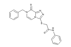 Image of 2-[(7-benzyl-8-keto-[1,2,4]triazolo[4,3-a]pyrazin-3-yl)thio]-N-phenyl-acetamide