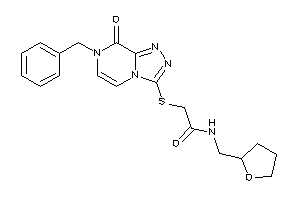 Image of 2-[(7-benzyl-8-keto-[1,2,4]triazolo[4,3-a]pyrazin-3-yl)thio]-N-(tetrahydrofurfuryl)acetamide
