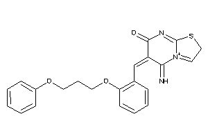 5-imino-6-[2-(3-phenoxypropoxy)benzylidene]-2H-thiazolo[3,2-a]pyrimidin-4-ium-7-one