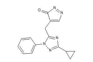4-[(5-cyclopropyl-2-phenyl-1,2,4-triazol-3-yl)methyl]pyrazol-3-one