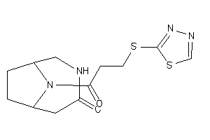 9-[3-(1,3,4-thiadiazol-2-ylthio)propanoyl]-4,9-diazabicyclo[4.2.1]nonan-3-one