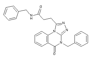 Image of N-benzyl-3-(4-benzyl-5-keto-[1,2,4]triazolo[4,3-a]quinazolin-1-yl)propionamide