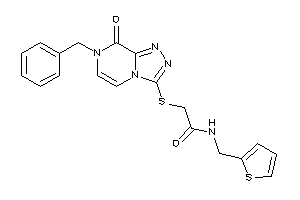 Image of 2-[(7-benzyl-8-keto-[1,2,4]triazolo[4,3-a]pyrazin-3-yl)thio]-N-(2-thenyl)acetamide