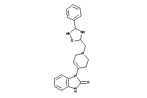 Image of 3-[1-[(3-phenyl-1,2,4-oxadiazolidin-5-yl)methyl]-3,6-dihydro-2H-pyridin-4-yl]-1H-benzimidazol-2-one