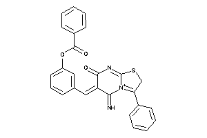 Benzoic Acid [3-[(5-imino-7-keto-3-phenyl-2H-thiazolo[3,2-a]pyrimidin-4-ium-6-ylidene)methyl]phenyl] Ester