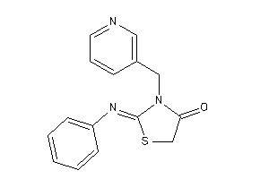 2-phenylimino-3-(3-pyridylmethyl)thiazolidin-4-one