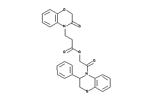 3-(3-keto-1,4-benzoxazin-4-yl)propionic Acid [2-keto-2-(3-phenyl-2,3-dihydro-1,4-benzothiazin-4-yl)ethyl] Ester
