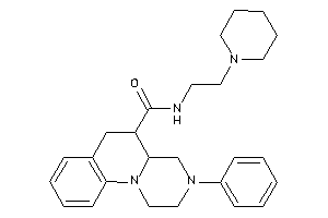 3-phenyl-N-(2-piperidinoethyl)-1,2,4,4a,5,6-hexahydropyrazino[1,2-a]quinoline-5-carboxamide