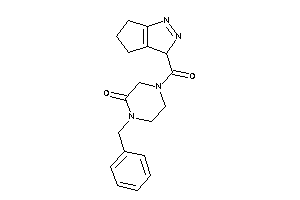 1-benzyl-4-(3,4,5,6-tetrahydrocyclopenta[c]pyrazole-3-carbonyl)piperazin-2-one