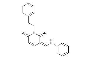 3-(anilinomethylene)-1-phenethyl-pyridine-2,6-quinone