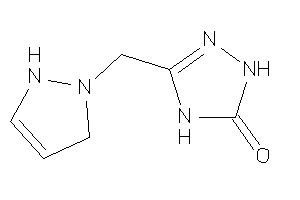 Image of 3-(3-pyrazolin-1-ylmethyl)-1,4-dihydro-1,2,4-triazol-5-one