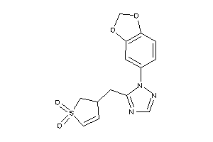 Image of 3-[[2-(1,3-benzodioxol-5-yl)-1,2,4-triazol-3-yl]methyl]-2,3-dihydrothiophene 1,1-dioxide