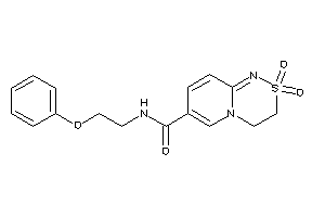 2,2-diketo-N-(2-phenoxyethyl)-3,4-dihydropyrido[2,1-c][1,2,4]thiadiazine-7-carboxamide