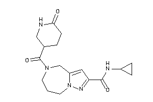 N-cyclopropyl-5-(6-ketonipecotoyl)-4,6,7,8-tetrahydropyrazolo[1,5-a][1,4]diazepine-2-carboxamide