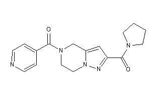 4-pyridyl-[2-(pyrrolidine-1-carbonyl)-6,7-dihydro-4H-pyrazolo[1,5-a]pyrazin-5-yl]methanone