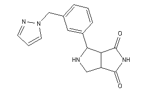 4-[3-(pyrazol-1-ylmethyl)phenyl]-4,5,6,6a-tetrahydro-3aH-pyrrolo[3,4-c]pyrrole-1,3-quinone